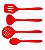 Kit 4 Peças Silicone - Inteiriço - Vermelho - Imagem 3