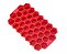 Forma Gelo Silicone Colmeia Vermelho 20x2.4 Uny Home. - Imagem 1