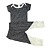 KIT 2 PÇS - BODY MANGA CURTA DRY COM GALÃO 40.1 REATIVO E CALÇA RECORTE DIAGONAL DRY E RECORTE  INFERIOR E VIRA PÉ RIBANA 4X2 LISO - Imagem 5
