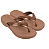 Chinelo Azaleia Metalizado marrom - Imagem 1