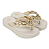 Chinelo Zaxy Off white/ouro - Imagem 1