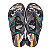 Chinelo Ipanema Grafite/pto/amarelo - Imagem 1