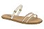 Sandália Moleca Bco Off/dourado/nude - Imagem 1