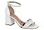 Sandália Beira Rio Branco/prata - Imagem 1