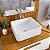 Conjunto Gabinete Cuba Espelho Banheiro Naturalle Branco - Imagem 2
