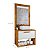 Conjunto Gabinete Cuba Espelho Banheiro Naturalle Branco - Imagem 5