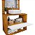 Conjunto Gabinete Cuba Espelho Banheiro Naturalle Branco - Imagem 3