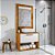 Conjunto Gabinete Cuba Espelho Banheiro Naturalle Branco - Imagem 1