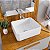 Conjunto Gabinete Cuba Espelho Banheiro Naturalle Off White - Imagem 3