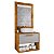 Conjunto Gabinete Cuba Espelho Banheiro Naturalle Off White - Imagem 4