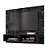 Painel Para Tv Preto Com Nicho Suspenso Nero - Imagem 4
