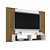 Painel Para Tv Ripado Madeira Nicho Suspenso Branco Ripado - Imagem 3