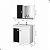 Gabinete Para Banheiro Espelheira Branco Preto - Imagem 2