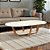Mesa De Centro Oval Para Sala De Estar Off White Nature - Imagem 1