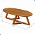 Mesa Centro Oval Para Sala Estilo Nature - Imagem 2