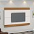 Painel Para Tv Com Detalhe Moderno Off White Freijo - Imagem 1