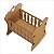 Mini Berço Para Bebê Reborn Natural - Imagem 3