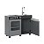 Cozinha De Brinquedo Infantil Mini Cinza Preto - Imagem 2