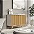 Balcão Ripado Tres Portas Design Elegante Off White Nature - Imagem 2
