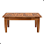 Mesa Centro 100x50 Ripada Madeira Rustica Castanho - Imagem 4