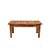 Mesa Centro 80x40 Ripada Madeira Rustica Castanho - Imagem 4