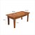 Mesa Centro 80x40 Ripada Madeira Rustica Castanho - Imagem 3