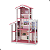 Casa De Bonecas Infantil Completa Branco Rosa - Imagem 3