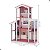 Casa De Bonecas Infantil Completa Branco Rosa - Imagem 2