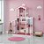 Casa De Bonecas Infantil Completa Branco Rosa - Imagem 1