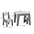 Mesa Infantil Com 2 Cadeiras Branco Rosa - Imagem 4