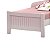 Cama Solteiro Casa Princesa Branco Rosa - Imagem 3