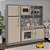 Cozinha Infantil Completa Fogão Geladeira Cinza Connect - Imagem 1