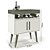 Aparador Café Drink Pés Em Madeira Pinus Preto Caramelo - Imagem 4