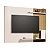 Painel Para Sala Tv Com Detalhe Ripado Off White - Imagem 2