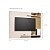 Painel Para Sala Tv Com Detalhe Ripado Off White - Imagem 3