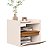 Mesa De Cabeceira Suspensa Com Gaveta Off White Nature - Imagem 4