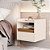 Mesa De Cabeceira Suspensa Com Gaveta Off White Nature - Imagem 1