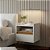 Mesa Cabeceira Suspensa Minerva Off White Nature - Imagem 1