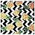 Kit 4 Guardanapo De Tecido Zigzag Abacaxi 40cmx40cm - UN / 4 - Imagem 2