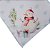Kit 4 Guardanapos De Tecido Boneco De Neve Branco 40cmx40cm - UN / 4 - Imagem 6