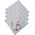 Kit 4 Guardanapos De Tecido Boneco De Neve Branco 40cmx40cm - UN / 4 - Imagem 5
