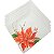 Kit 4 Guardanapos De Tecido Flor Natal 40cmx40cm - UN / 4 - Imagem 1