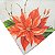 Kit 4 Guardanapos De Tecido Flor Natal 40cmx40cm - UN / 4 - Imagem 2