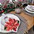 Kit 4 Guardanapos De Tecido Flor Natal 40cmx40cm - UN / 4 - Imagem 5