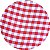 Kit 4 Capas Para Sousplat Xadrez Branco Vermelho Grande 35cmx35cm - UN / 4 - Imagem 1