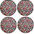 Kit 4 Capas Para Sousplat Floral Romance Charlô 35cmx35cm - UN / 4 - Imagem 4