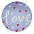 Kit 4 Capas Para Sousplat Coração Love  35cmx35cm - UN / 4 - Imagem 1
