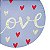 Kit 4 Capas Para Sousplat Coração Love  35cmx35cm - UN / 4 - Imagem 2