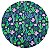 Kit 4 Capas Sousplat Cactos Verde Rosa 35cmx35cm - UN / 4 - Imagem 1