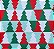 Kit 4 Jogos Americanos Ladrilho árvore De Natal  Impermeável 43cmx34cm - UN / 4 - Imagem 4